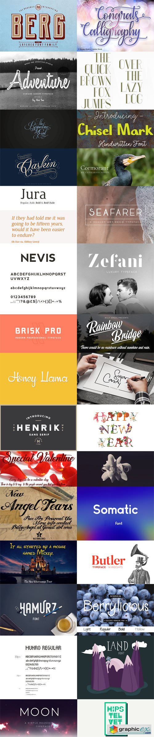30 Fully Developed Ideal Fonts for Headings & Buttons