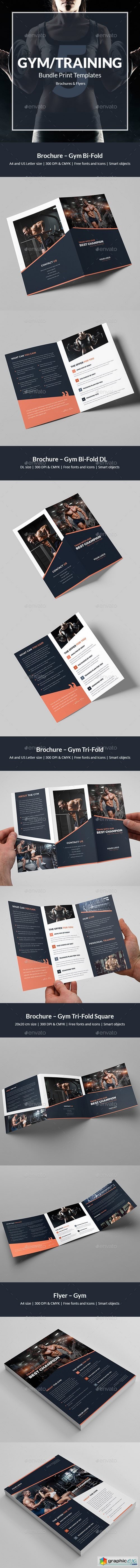 Gym  Bundle Print Templates 5 in 1