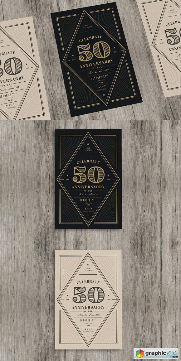 Vintage Anniversary Invitation 2247083