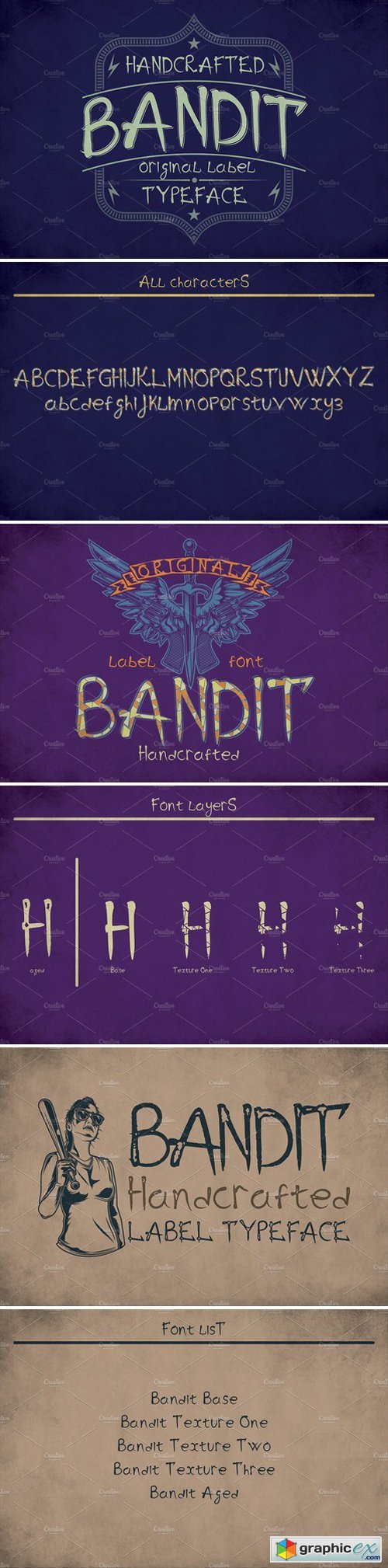 Bandit Modern Label Typeface