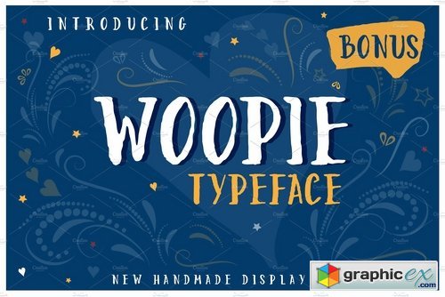 Woopie a hand-lettered font