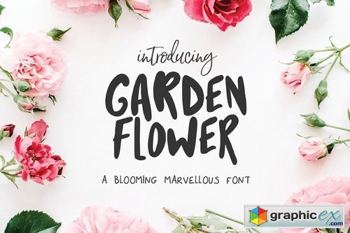 Garden Flower Font