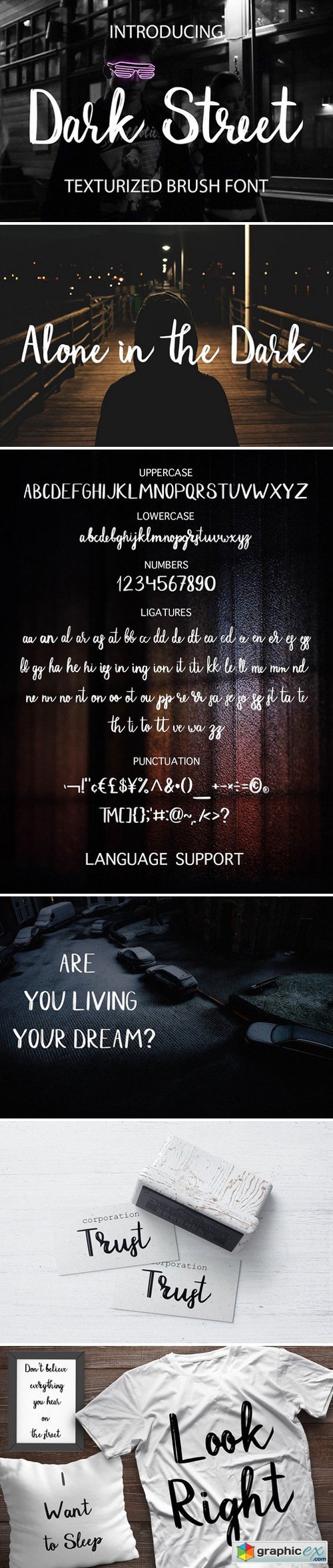 Dark Street - script font
