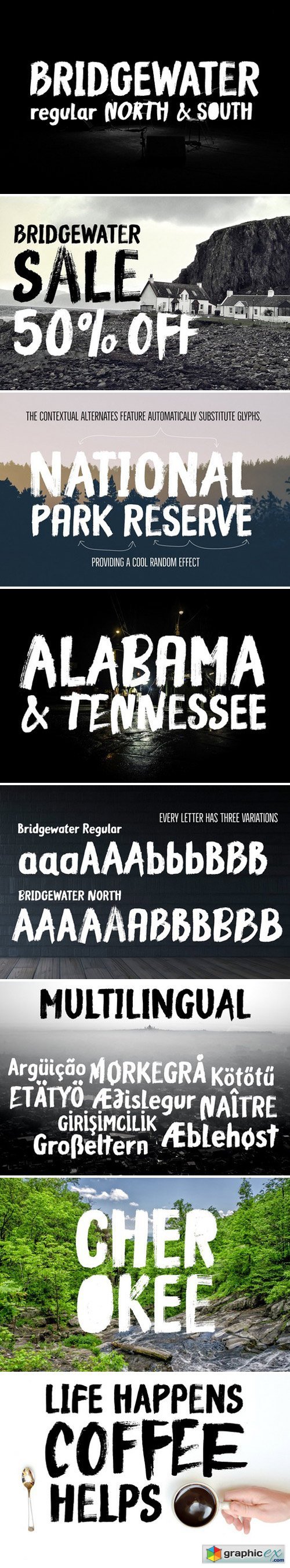 Bridgewater - 3 fonts