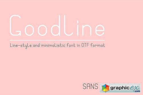 Goodline Sans Serif Font