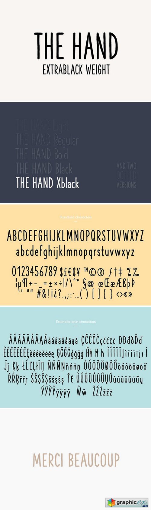 The Hand Font - Extrablack