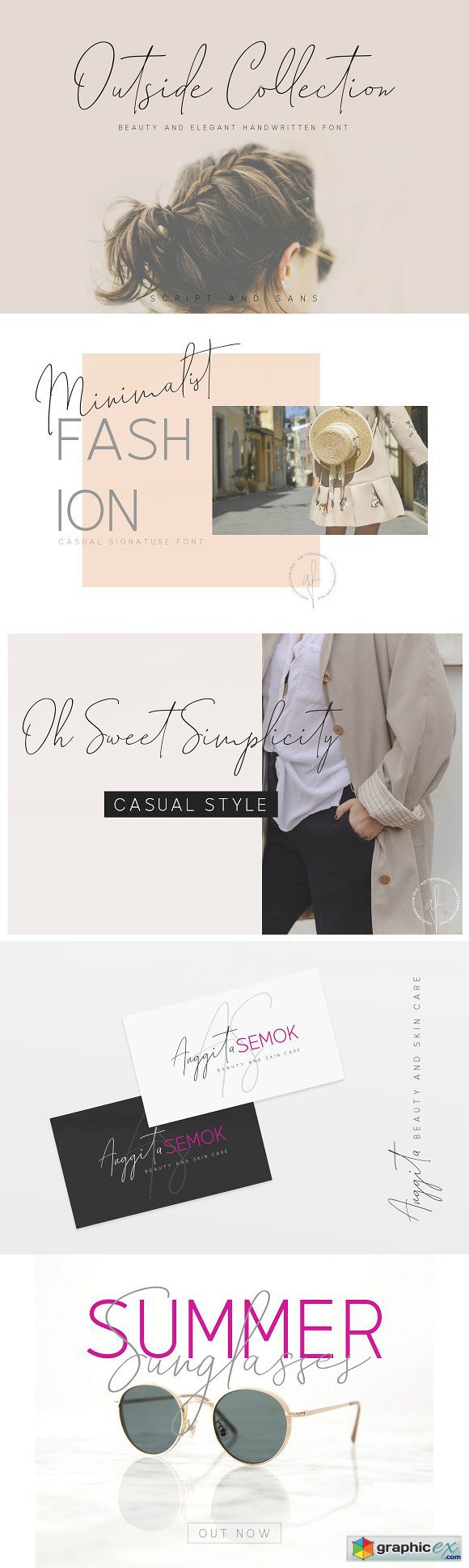Outside Collection Signature Font