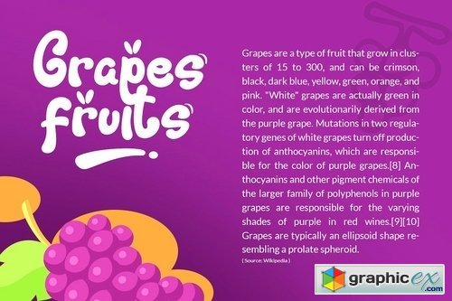 Fresh Grapes Font