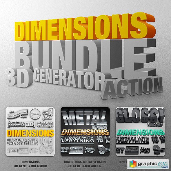 Bundle - Dimensions - 3D Generator Action