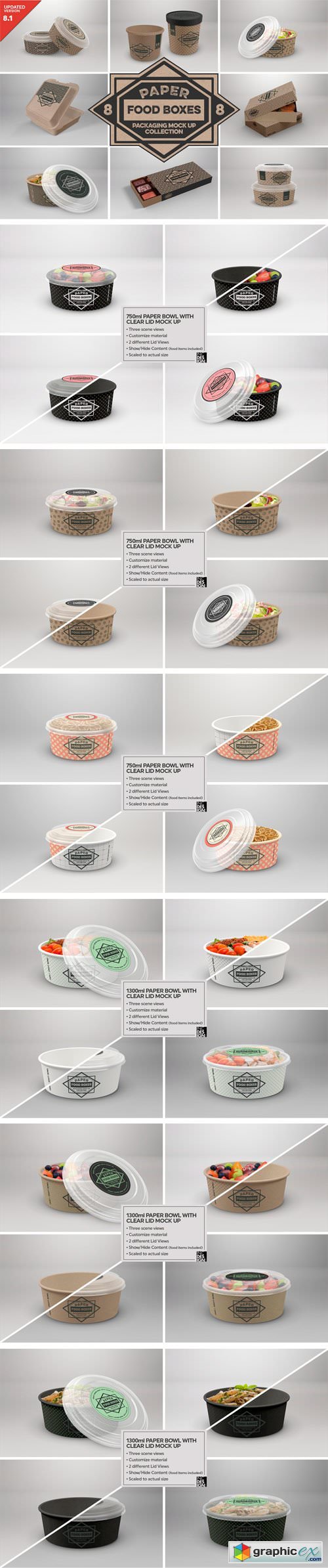 VOL.8 Food Box Packaging Mock Ups