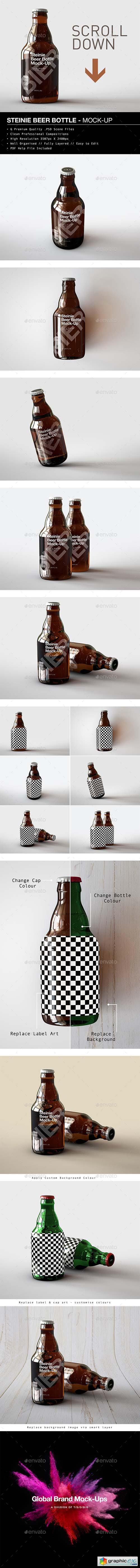 Beer Bottle Mock-Up | Steinie Edition