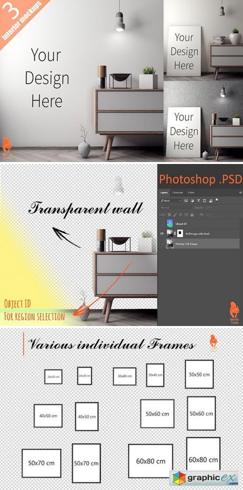 Mockup Poster with various frames 2228352