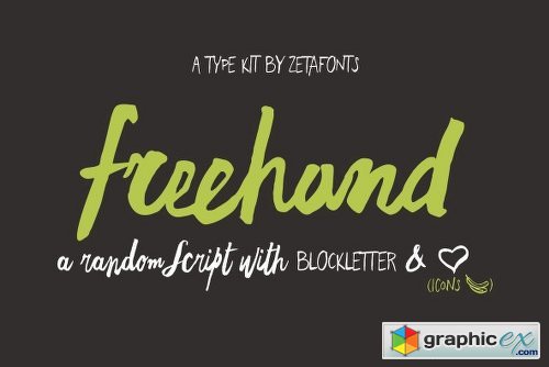 Freehand Brush Font Family - 6 Fonts