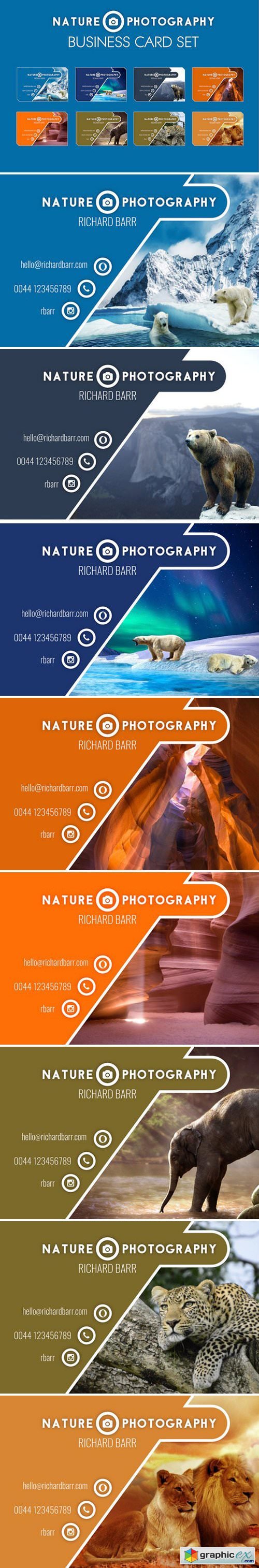 Nature Photography Business Card Set