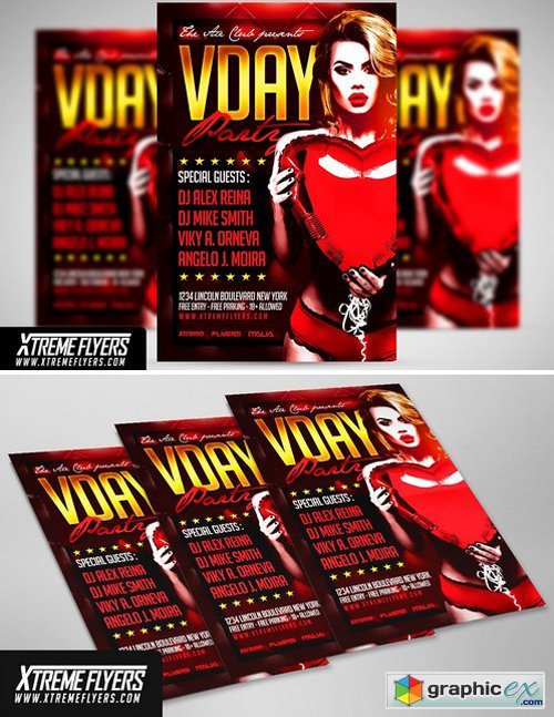 Valentines Day Flyer Template 1814847