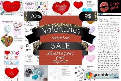 70% off Valentines inspired SALE