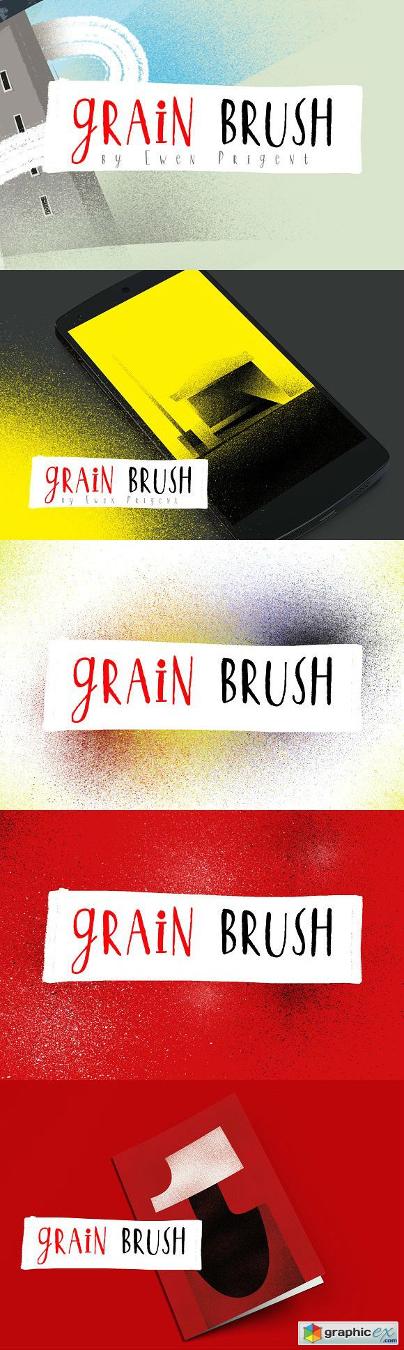 Grain Brush - Vintage Texture - Ink