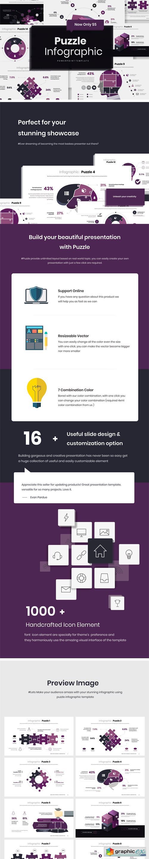 Puzzle Infograpic PowerPoint