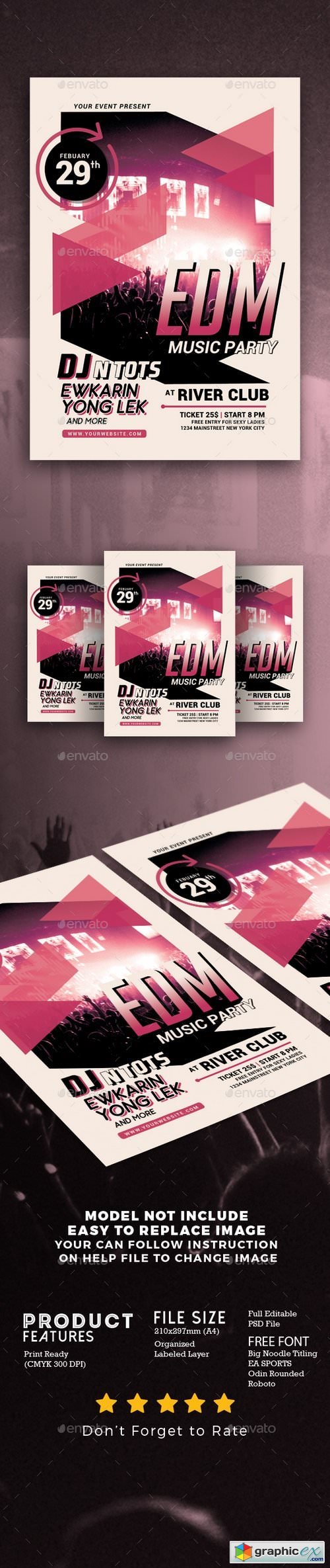 EDM Music Party Flyer