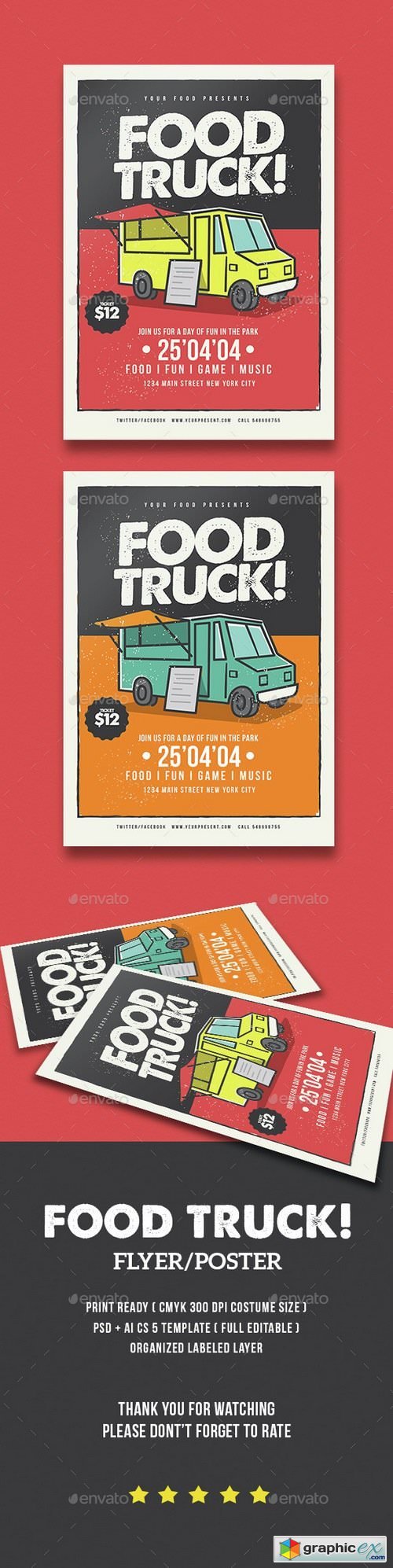 Food Truck Flyer 15188445