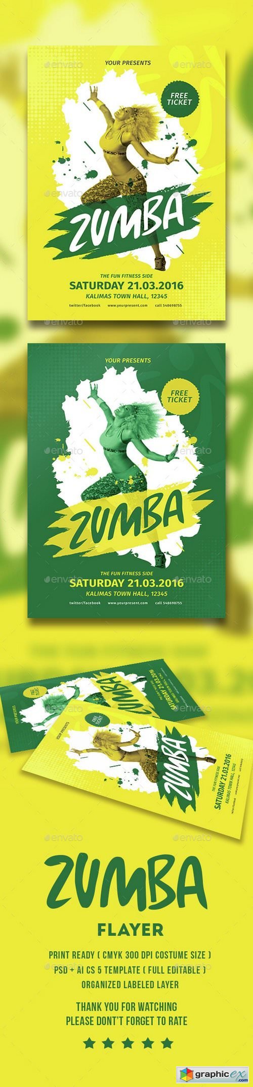 Zumba Party Flyer