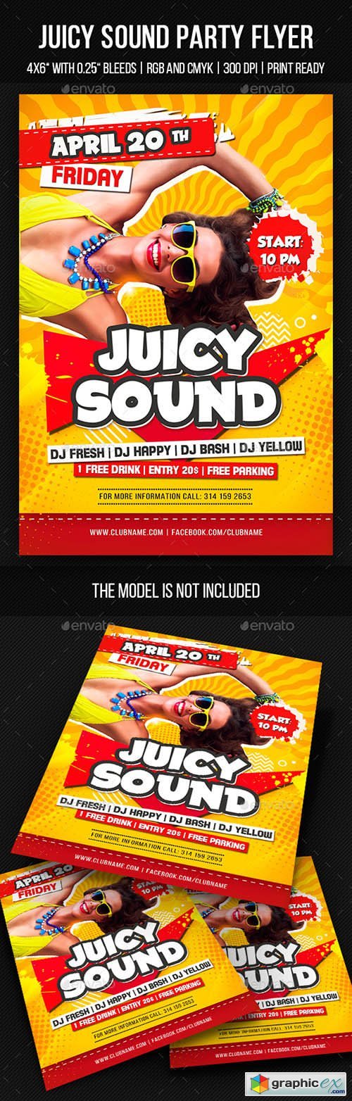 Juicy Sound Party Flyer