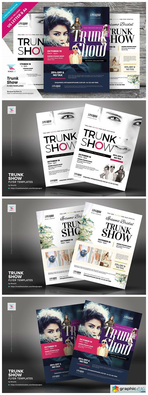 Trunk Show Flyer Templates