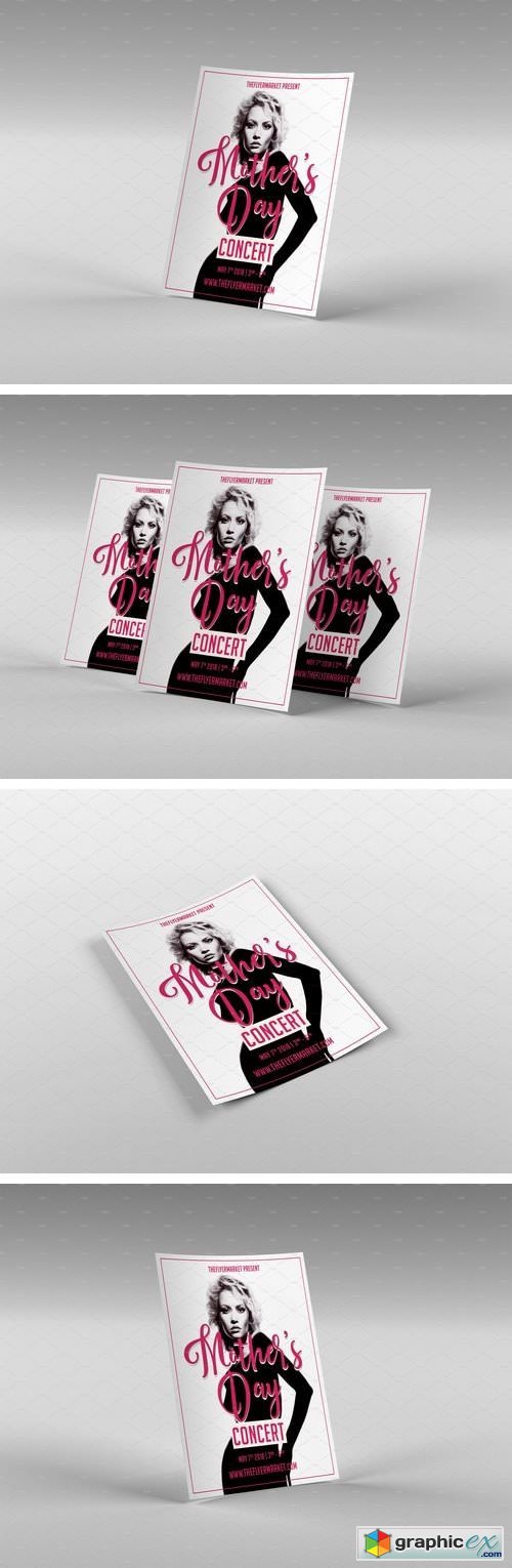 Mothers Day Concert Flyer Template