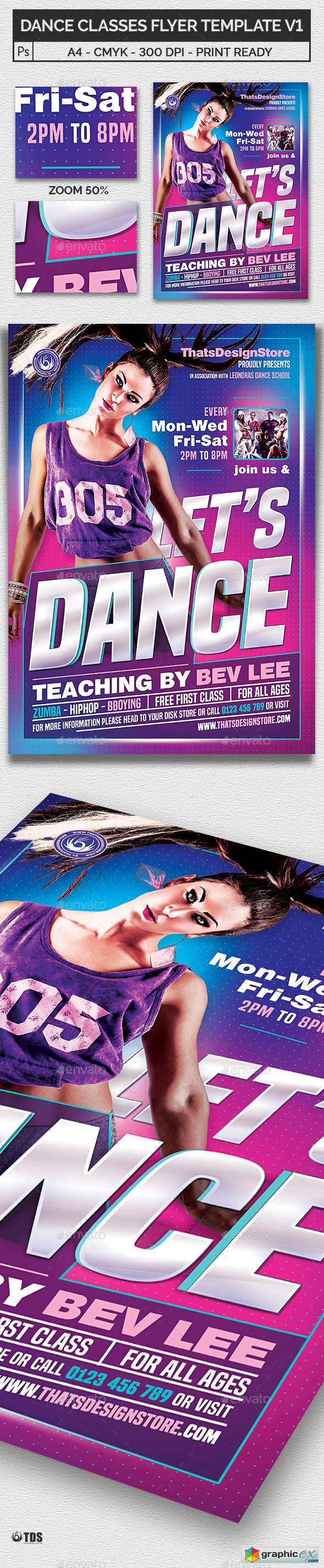 Dance Classes Flyer Template V1