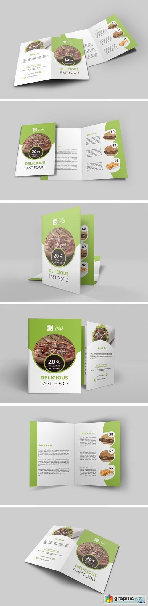 Fast Food Bi-Fold Brochure 2000925