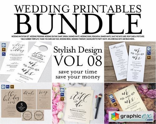 Wedding Printables Bundle Style. 8