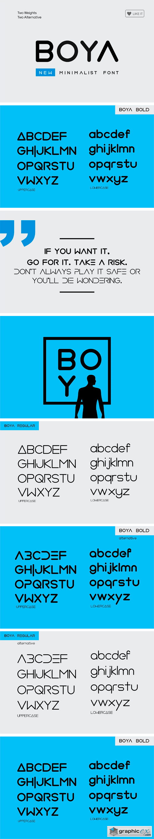 BOYA (Rounded Font)