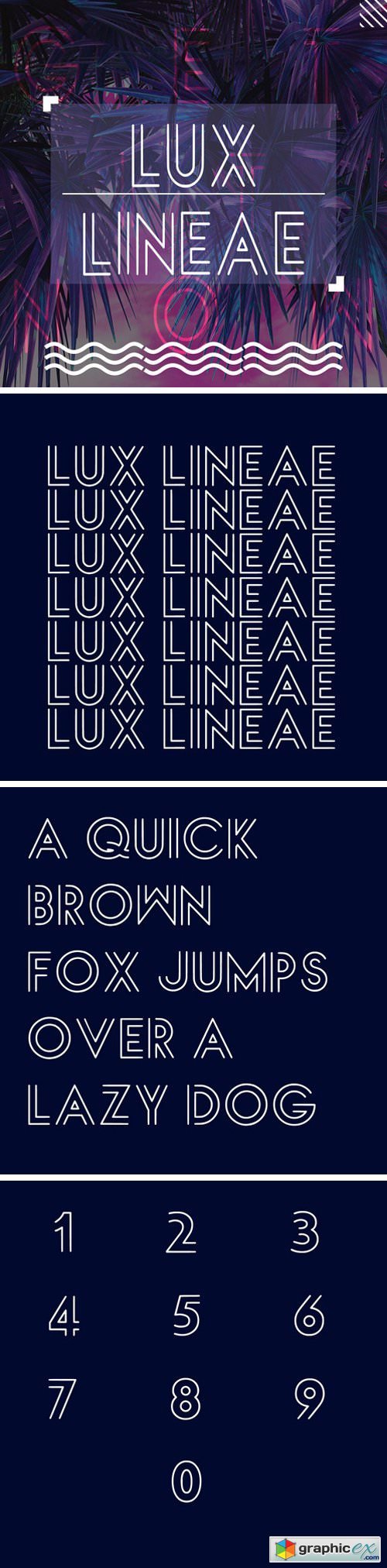 L U X L I N E A E, LUXLINEAE font