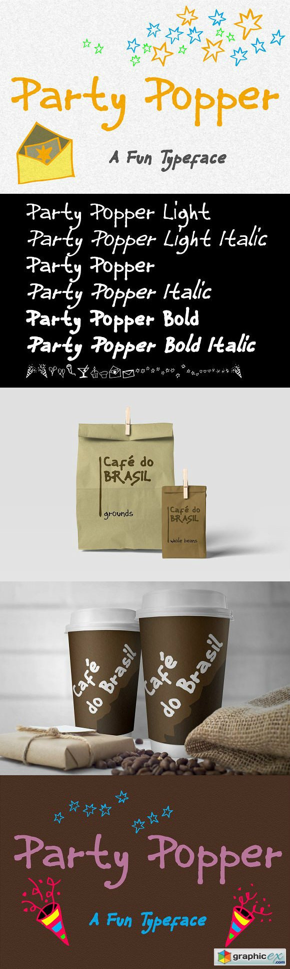 Party Popper - A Fun Typeface