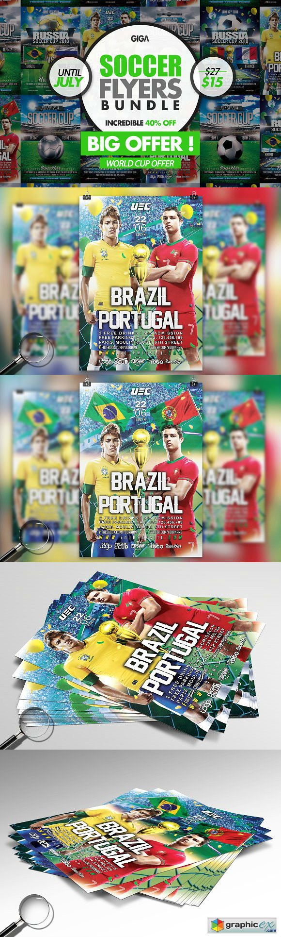 World Soccer Cup 2018 2in1 Flyer