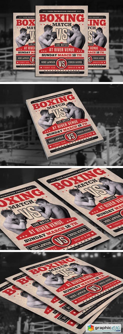 Boxing Match Flyer 2300641