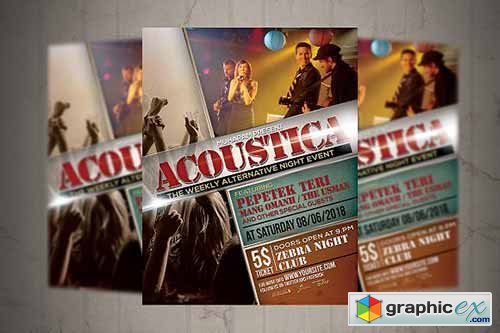 Acoustic Event Flyer Poster 2334992