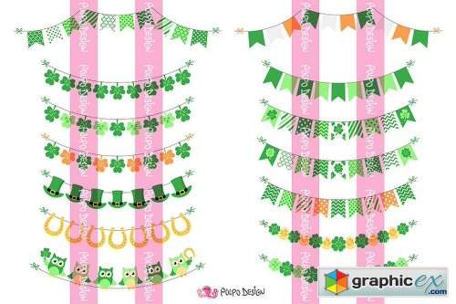 St. Patrick's Day Bunting Banners