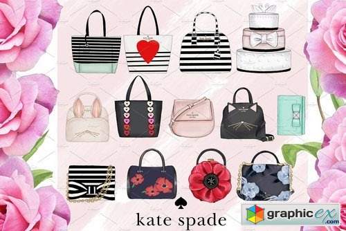 Kate Spade Fashion set - 44 Objects