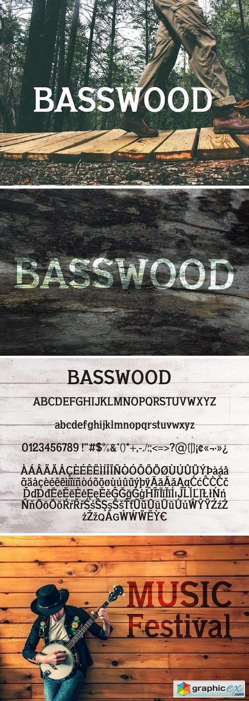 Basswood Serif Font