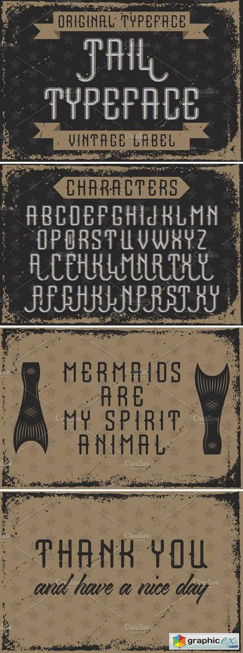 Handcrafted font "Tail"