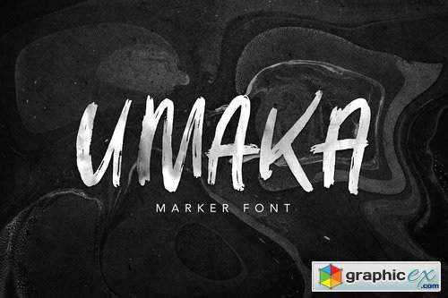 Umaka - Marker Font