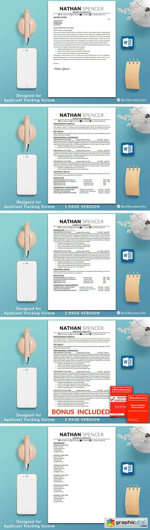Professional Resume Template Word 2272226