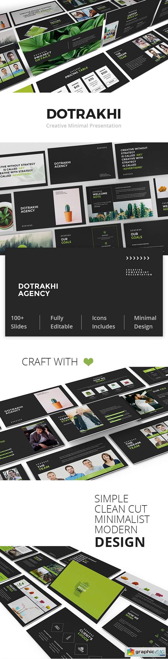 Dotrakhi - Creative Minimal Powerpoint Template