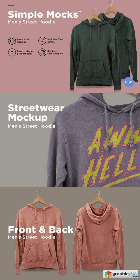 Mens Street Hoodie