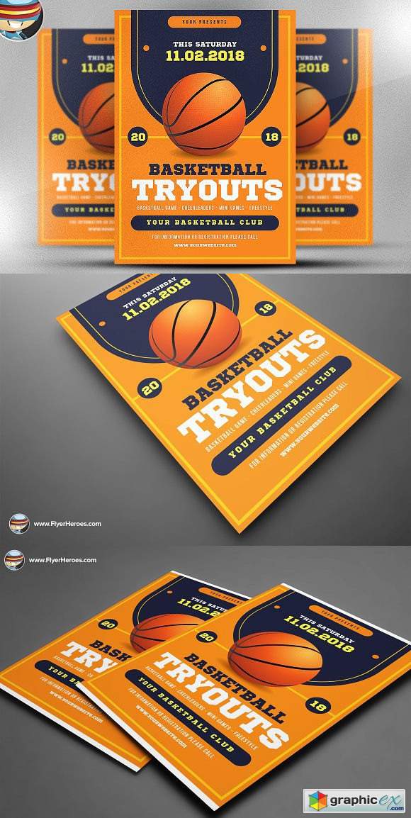 Free Basketball Flyer Template