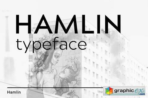 HAMLIN - Minimal Geometric Typeface + Web Fonts - 6 Fonts