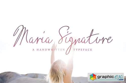 Maria Signature - Handwritten Font