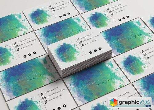 Business Card Template Event Planner