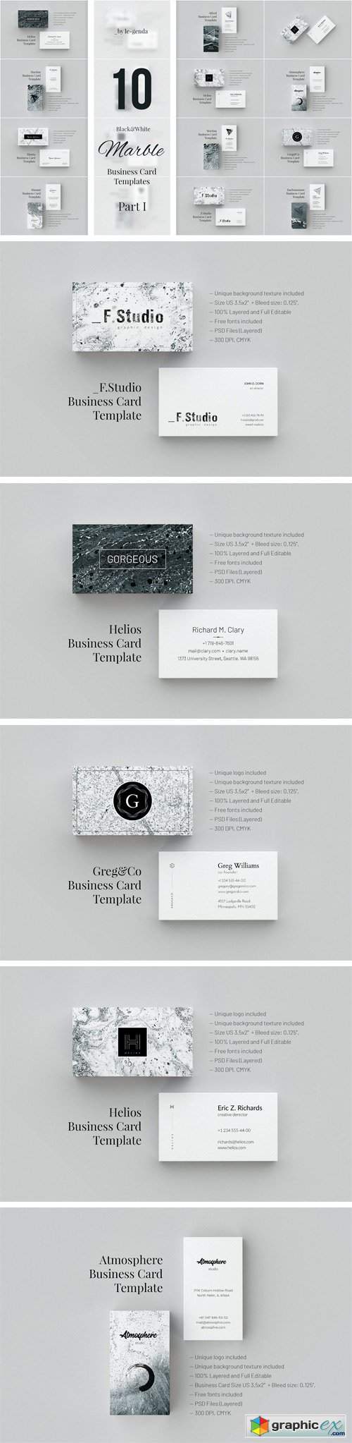 Marble Business Cards. Part I